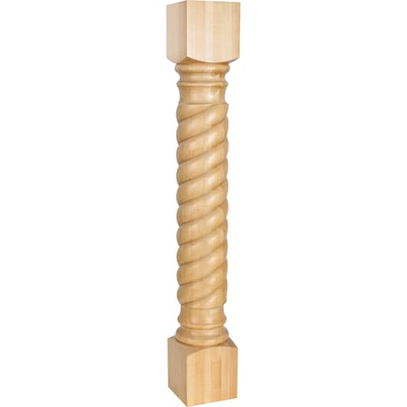 5 Wx5Dx35-1/2H Maple Rope Post